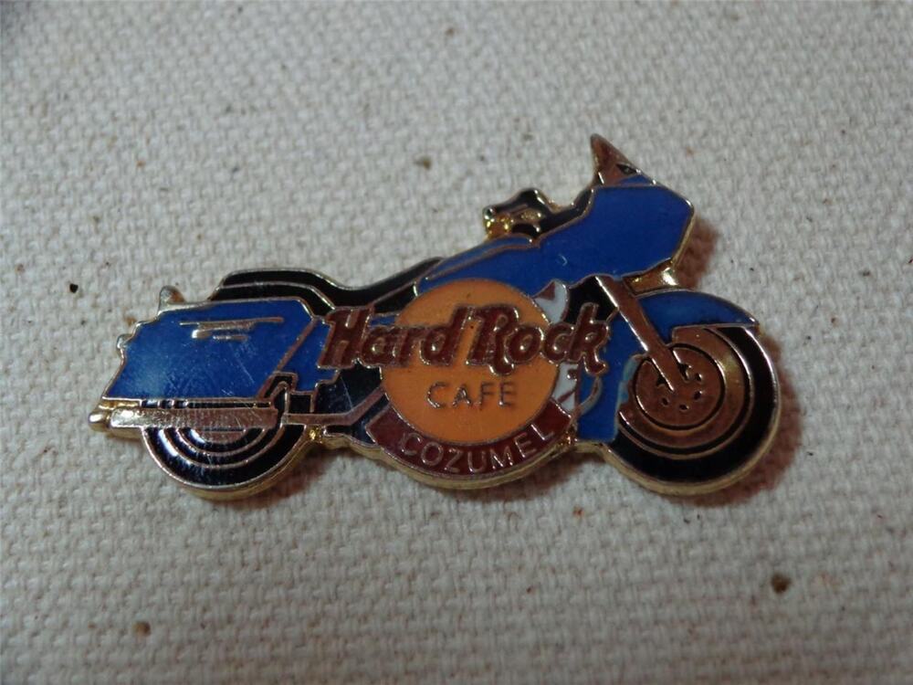 Hard Rock Cafe Pin Cozumel Blue Motorcycle -061330